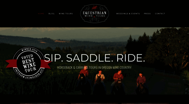 equestrianwinetours.com