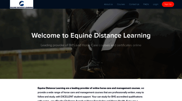 equinedistancelearning.com