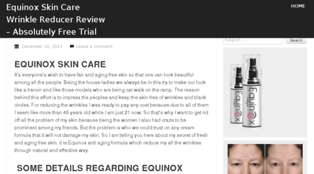 equinoxskincarefacts.com