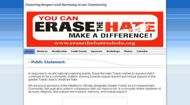 erasethehatetoledo.org