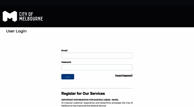 erates.melbourne.vic.gov.au - Login - City of Melbourne - Erates ...