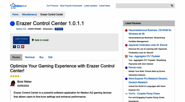 erazer-control-center.updatestar.com