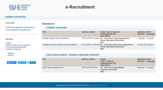 erecruit.upu.int