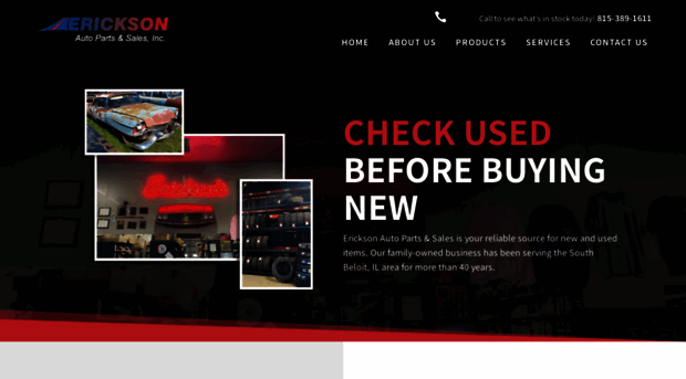 ericksonautoparts.net