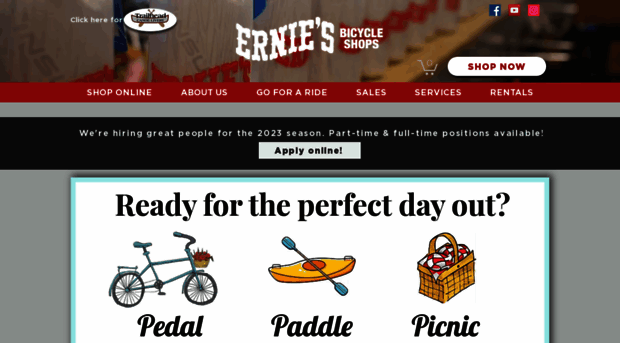 erniesbikeshop.com