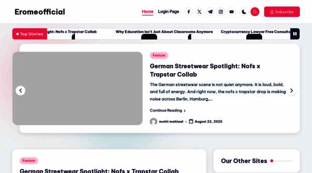 eromeofficial.store