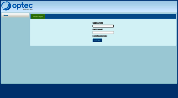 erp.optec.com - Login - Optec ERP - ERP Optec
