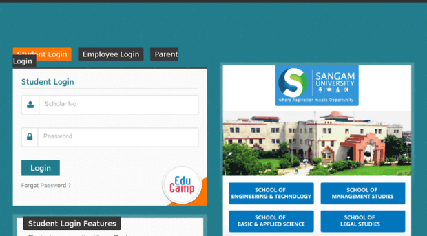 erp.sangamuniversity.ac.in