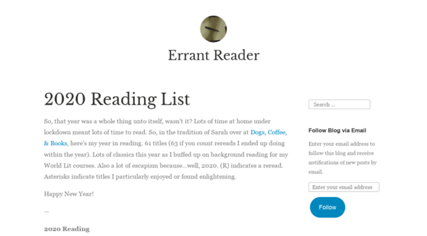 errantreader.com