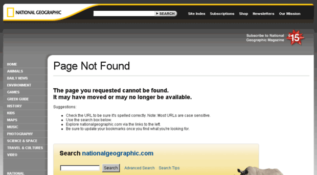 error.nationalgeographic.com