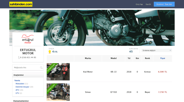 ertugrulmotor.sahibinden.com
