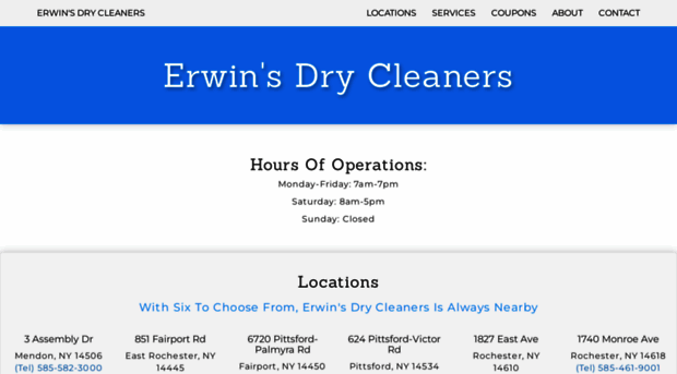 erwinsdrycleaners.com