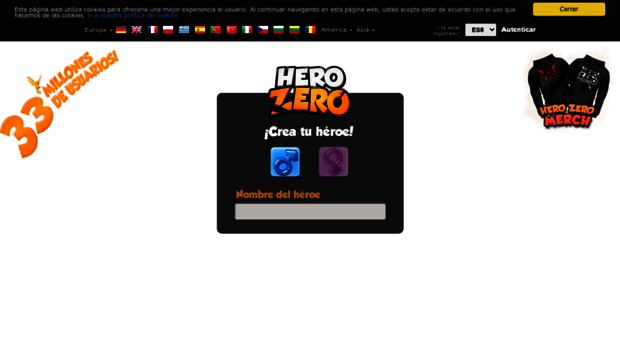 es.herozerogame.com