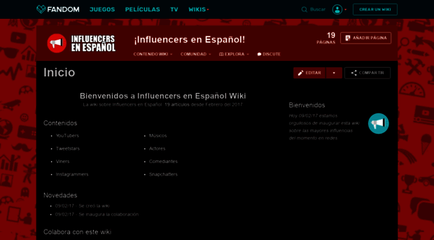 es.influencer.wikia.com