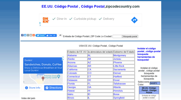 es.zipcodecountry.com