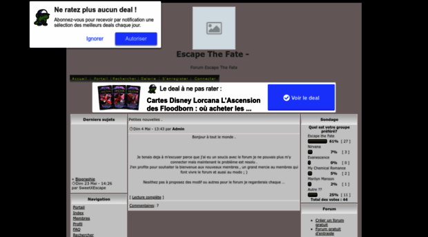 escape-the-fate.forumpro.fr