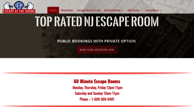 escapeattheshore.com