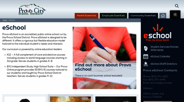 eschool.provo.edu