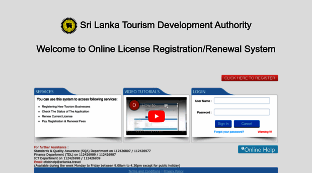 eservices.sltda.gov.lk