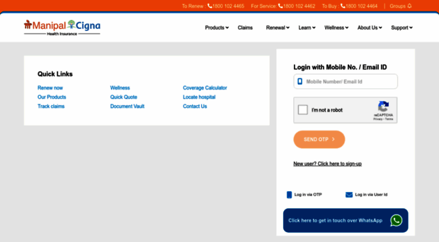 eservicing.manipalcigna.com