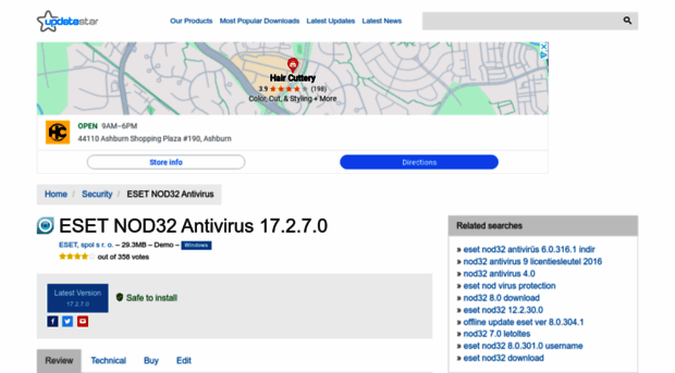 eset-nod32-antivirus.updatestar.com