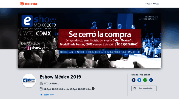 eshow-mexico-2019.boletia.com