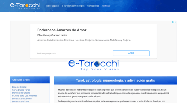 espanol.e-tarocchi.com