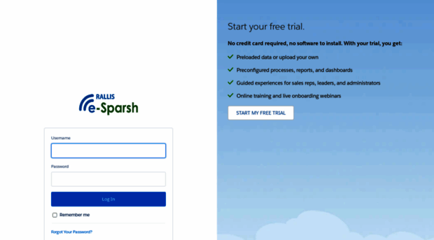 esparsh.my.salesforce.com - Login | Salesforce - Esparsh My Salesforce