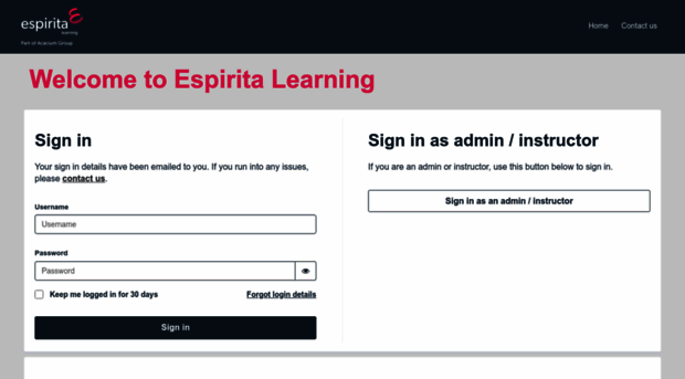 espiritalearning.efrontlearning.com