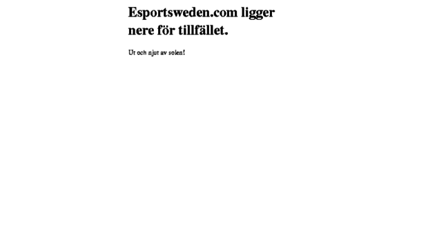 esportsweden.com