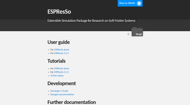 espressomd.github.io