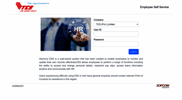 ess.tcs.com.pk - Log In - Ess Tcs