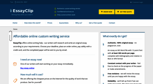 Essayclip Com Custom Writing Service