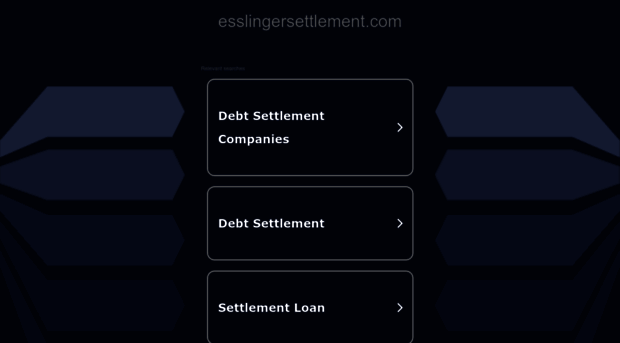 esslingersettlement.com