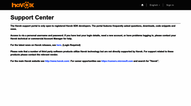 esupport.havok.com