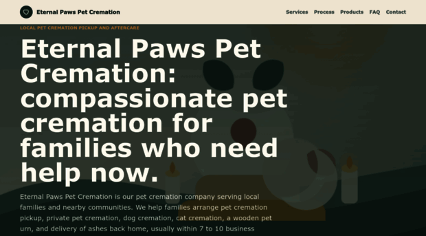 eternalpawspetcremation.com