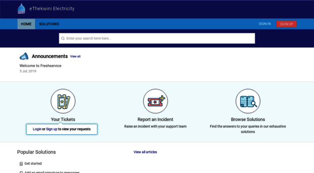 ethekwinielectricityservicedesk.freshservice.com