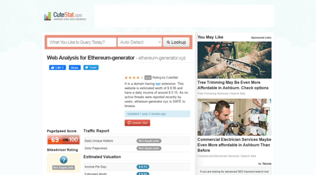 ethereum-generator.xyz.cutestat.com
