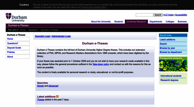 durham e-thesis online durham e-thesis online