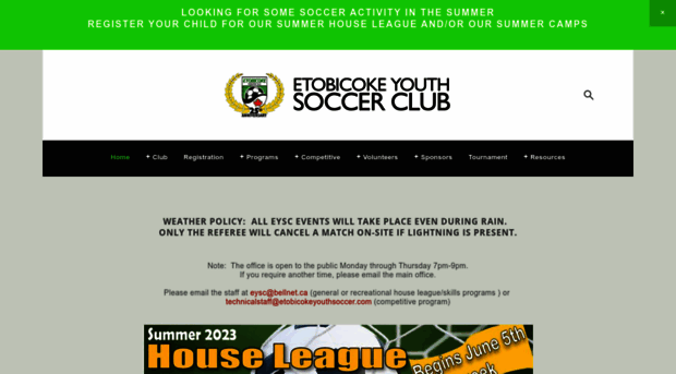 etobicokeyouthsoccer.com