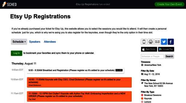 etsyupregistrations2016.sched.org