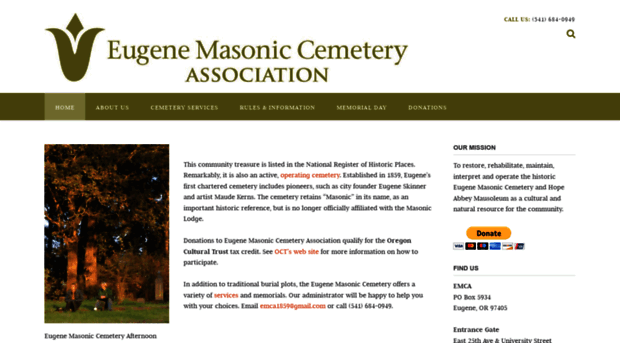 eugenemasoniccemetery.org