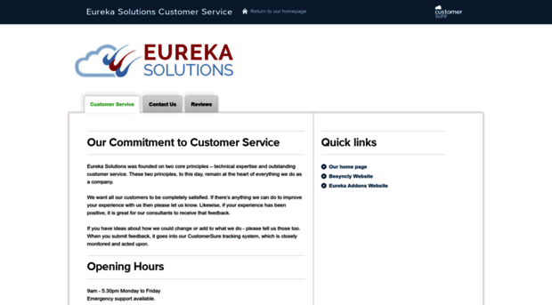 eurekasolutions.customersure.com