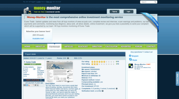 eurextrade.money-monitor.com