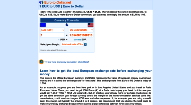 euro-to-dollar.net