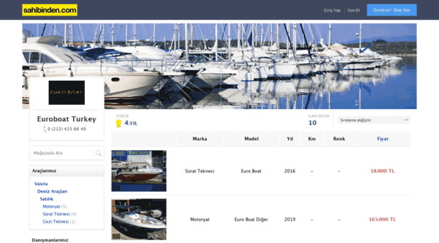 euroboat.sahibinden.com