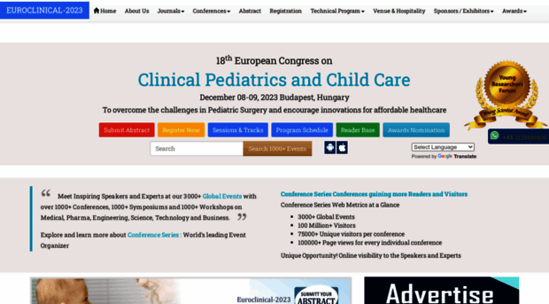 euroclinical.pediatricsconferences.com