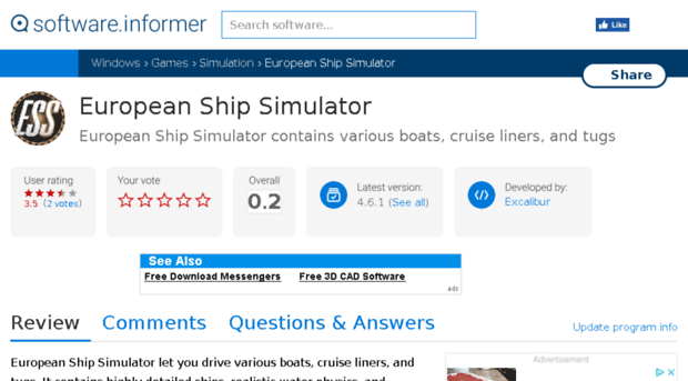 european-ship-simulator.software.informer.com