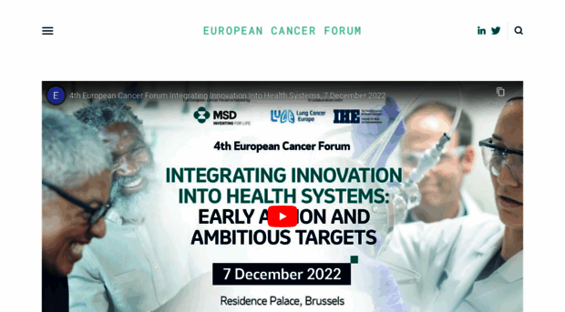 europeancancerforum.eu