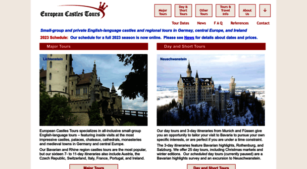 europeancastlestours.com